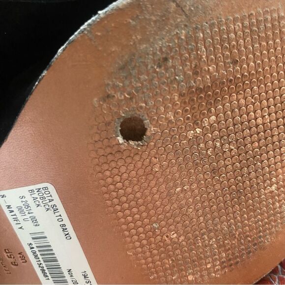 Schutz Teja Embellished Harness Boots Black Suede size 6.5 - Picture 7 of 7